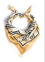 Load image into Gallery viewer, Designer Stripes Satin Scarf
