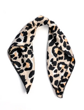 Load image into Gallery viewer, Cheetah Satin Bandana Scarf
