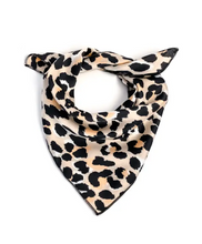 Load image into Gallery viewer, Cheetah Satin Bandana Scarf
