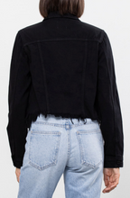 Load image into Gallery viewer, Hidden Rebel Frayed Denim Jacket
