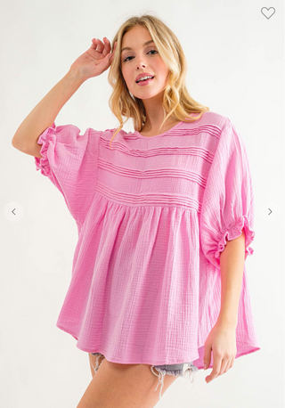Gauze And Glory Babydoll Top