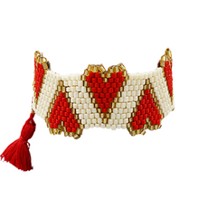 Load image into Gallery viewer, Multi Heart Bead Bracelet
