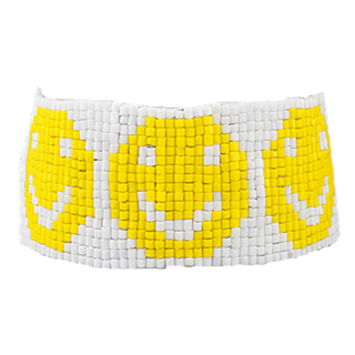 Beaded Smile Face Bracelet