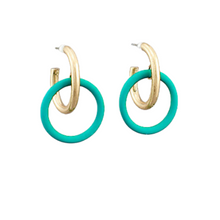 Load image into Gallery viewer, Color Ring Dangled Earrings
