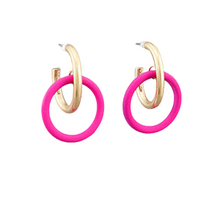 Load image into Gallery viewer, Color Ring Dangled Earrings
