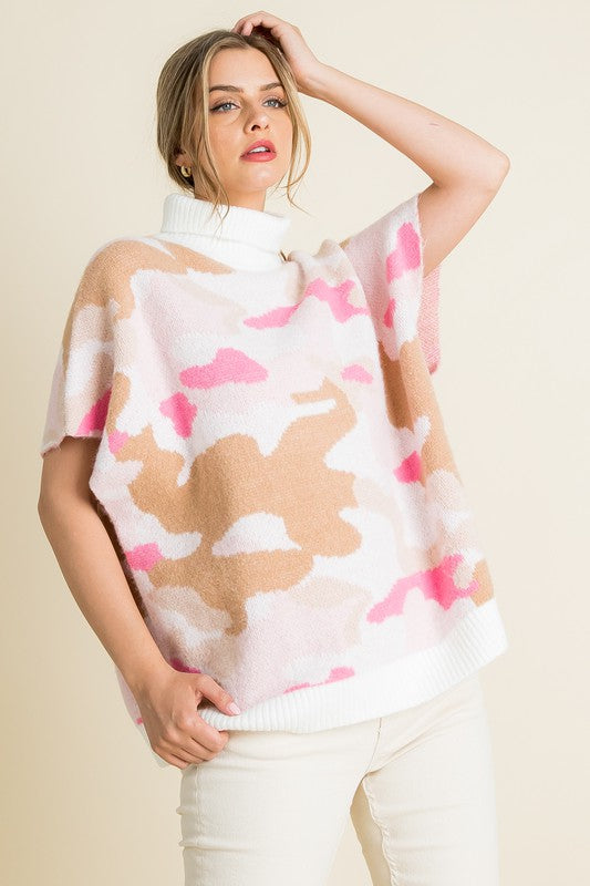 Time To Stand Out Camo Poncho
