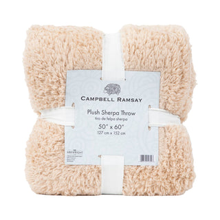 Plush Sherpa Throw Blanket