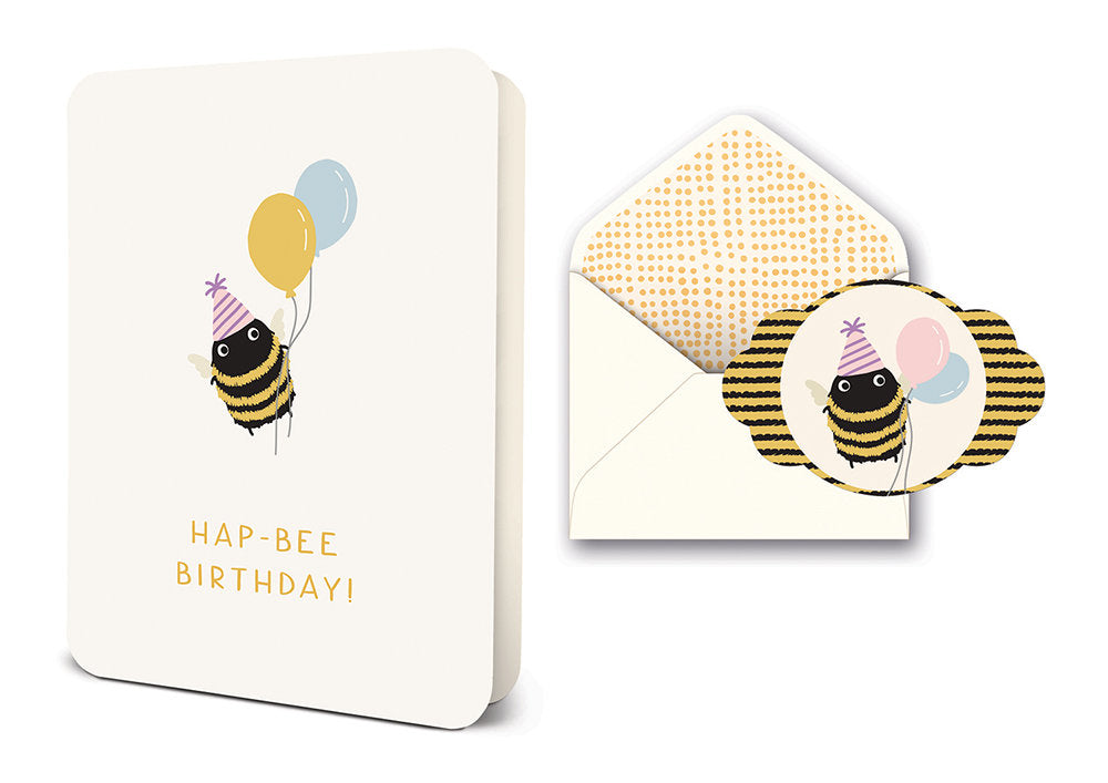 Hap-Bee Birthday Deluxe Greeting Cards
