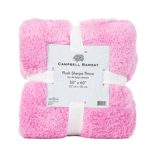 Plush Sherpa Throw Blanket
