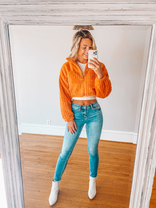 Rest In Fleece Crop Jacket