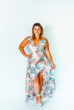 Load image into Gallery viewer, Sew it Seams Floral Midi Wrap Dress
