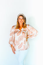 Load image into Gallery viewer, Against The Tide Tropical  Print Blouse
