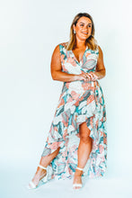 Load image into Gallery viewer, Sew it Seams Floral Midi Wrap Dress
