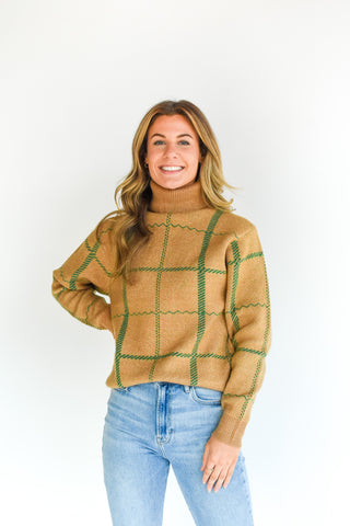 Very Plaid Things Turtleneck Sweater