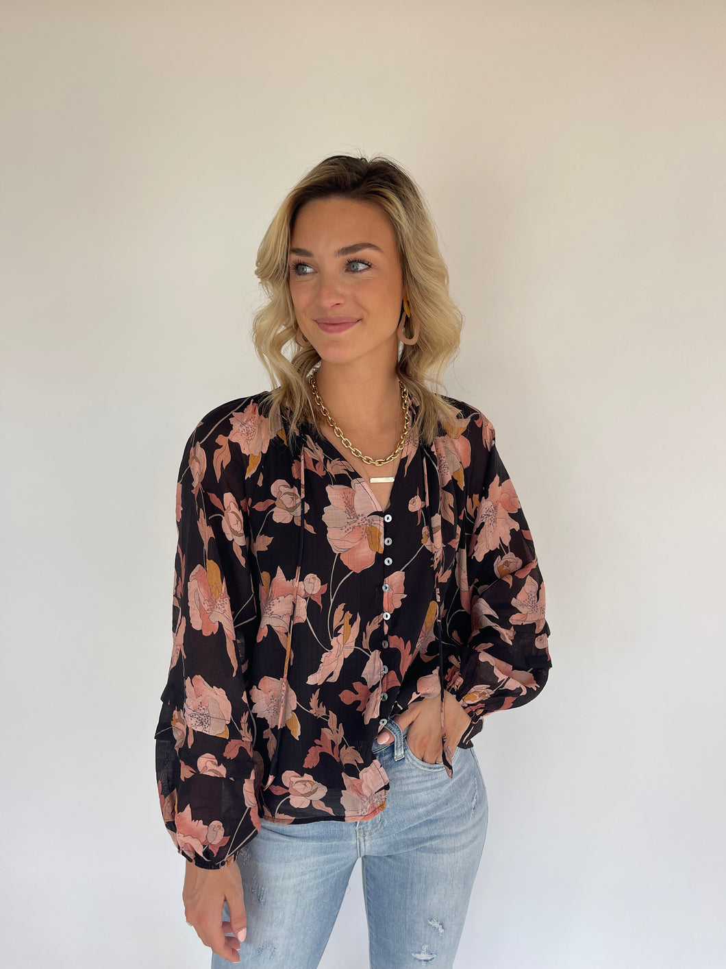 A Bud Omen Floral Blouse