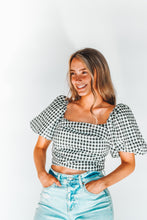 Load image into Gallery viewer, Check It Out Gingham Crop Top
