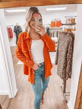Load image into Gallery viewer, Orange You Cozy Shacket
