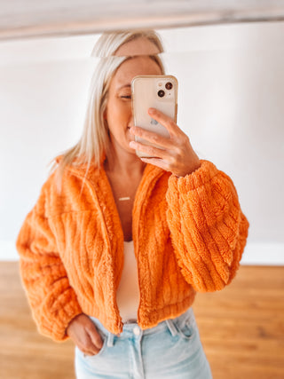 Rest In Fleece Crop Jacket