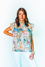 Load image into Gallery viewer, Look The Part Mixed Print Top
