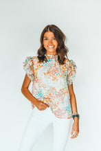 Load image into Gallery viewer, Happiness Blooms Ruffle Blouse
