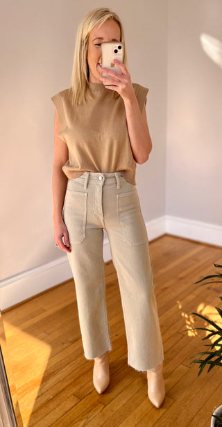 Just Black Utility Wide Leg Jeans
