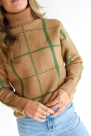 Very Plaid Things Turtleneck Sweater
