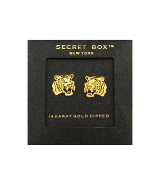Tiger Gold Dipped Earrings