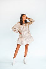 Load image into Gallery viewer, Fall In Love Tiered Shirt Dress
