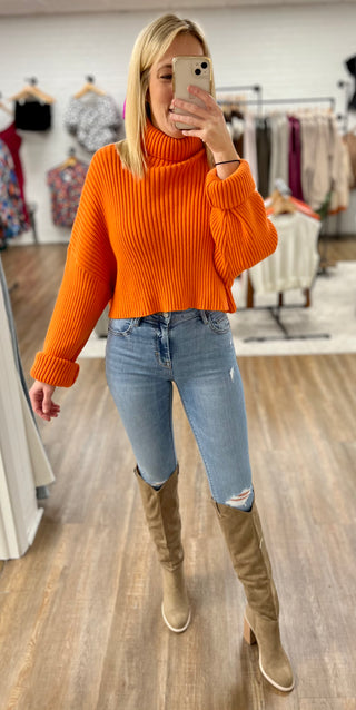 Cuddly And Chic Turtleneck Sweater