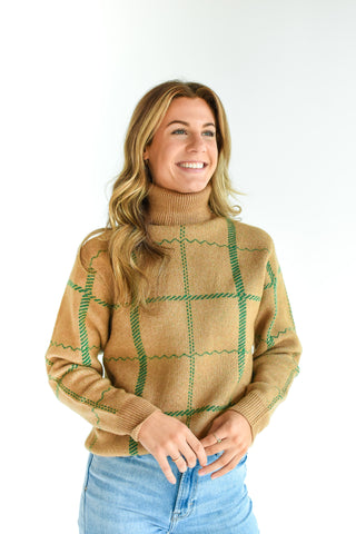 Very Plaid Things Turtleneck Sweater